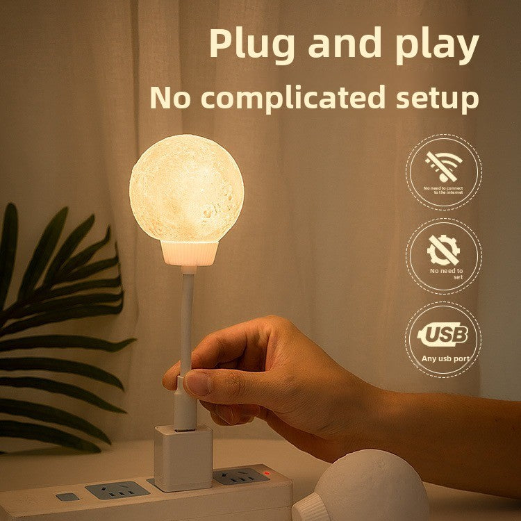 Smart Voice Control Moon Night Light USB Powered