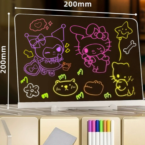 Children's illuminated acrylicd drawing boar