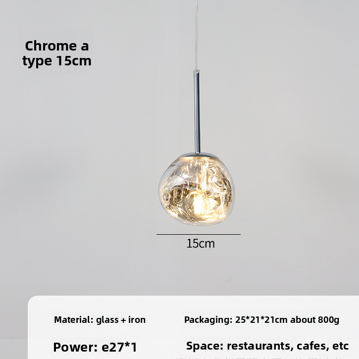 Modern Glass Single Head Pendant Light