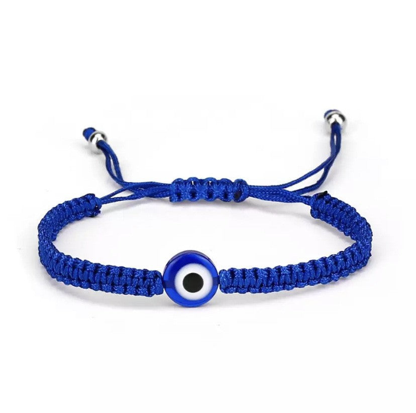Adjustable Evil Eye Charm Bracelet