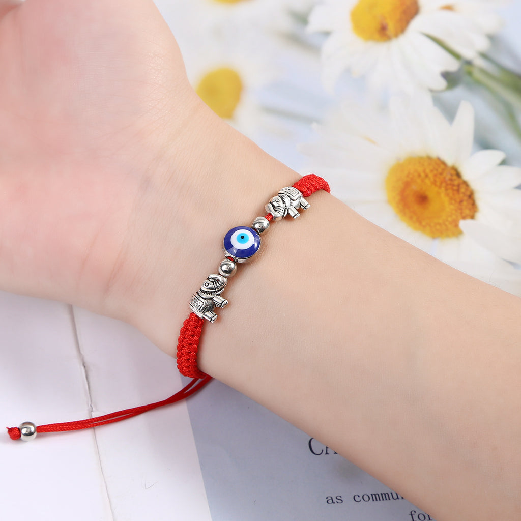 Adjustable Evil Eye Charm Bracelet