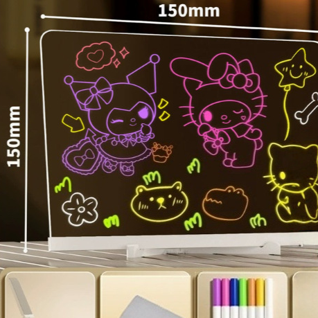 Children's illuminated acrylicd drawing boar