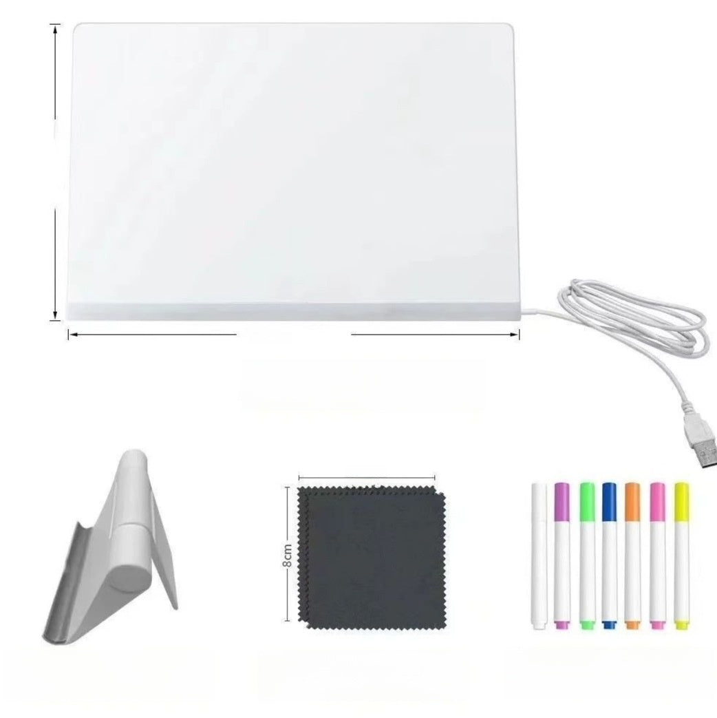 Children's illuminated acrylicd drawing boar