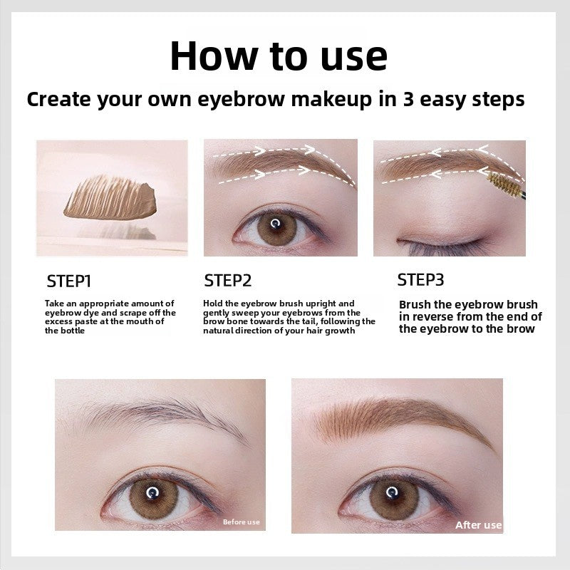 Eyebrow Dye Cream Waterproof Long-Lasting