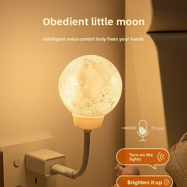 Smart Voice Control Moon Night Light USB Powered
