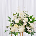 Wavy Floral Candlestick Table Centerpiece