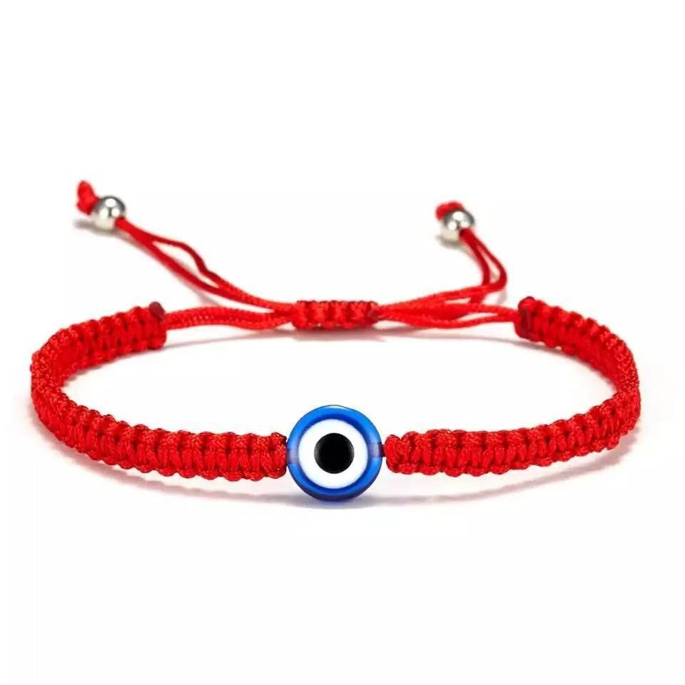 Adjustable Evil Eye Charm Bracelet