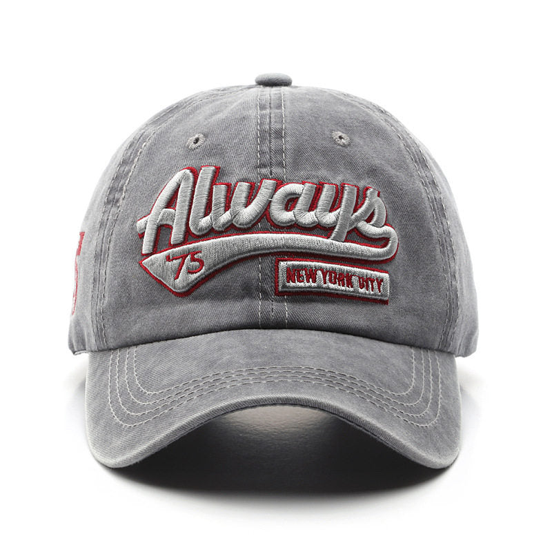 Embroidered Letter Adjustable Baseball Cap