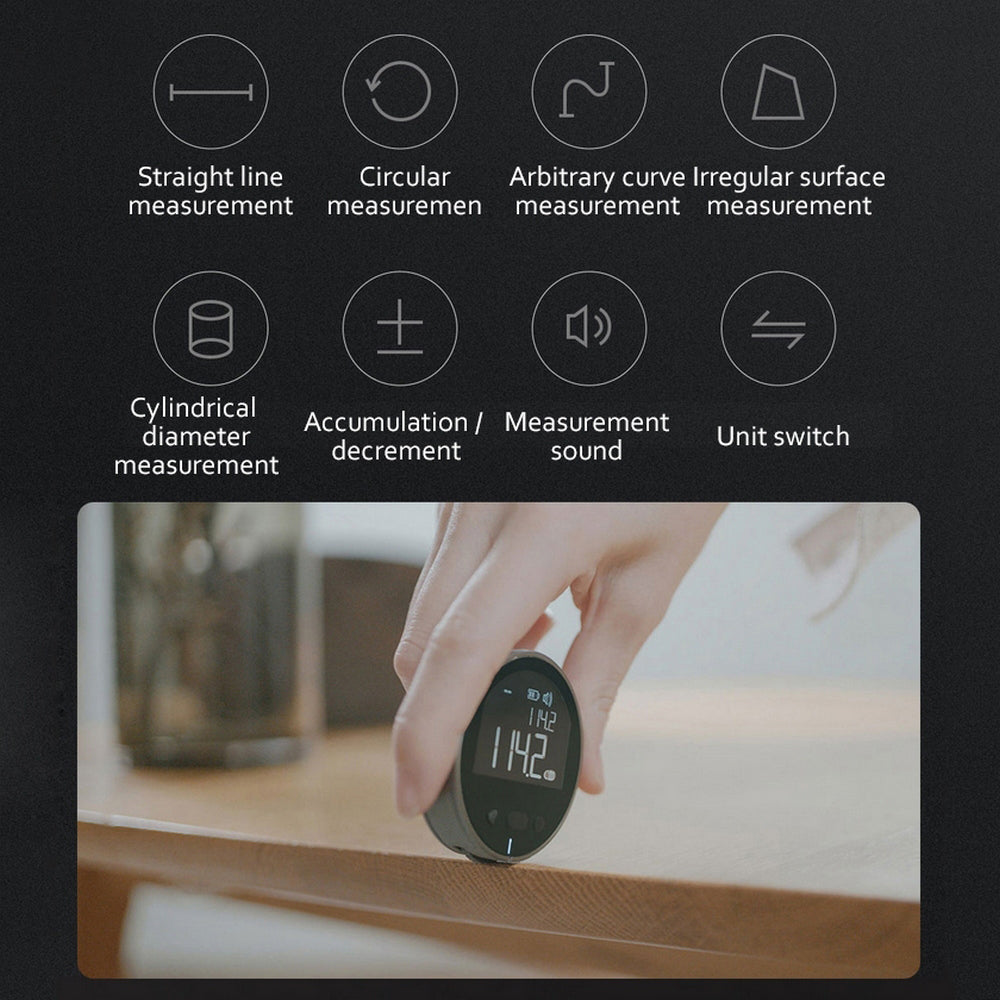 Measuring Ruler Tape Measure High Definition Digital LCD High Precision Electronic Measuring Ruler Tool