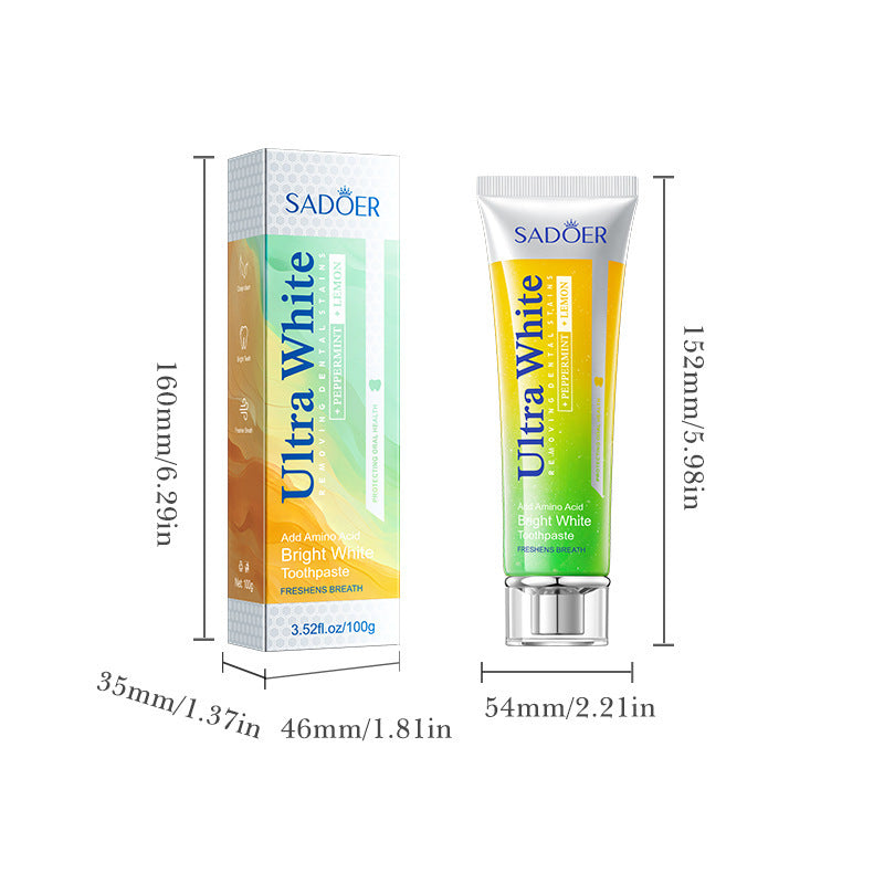 SADOER Whitening Toothpaste with Stain Removal
