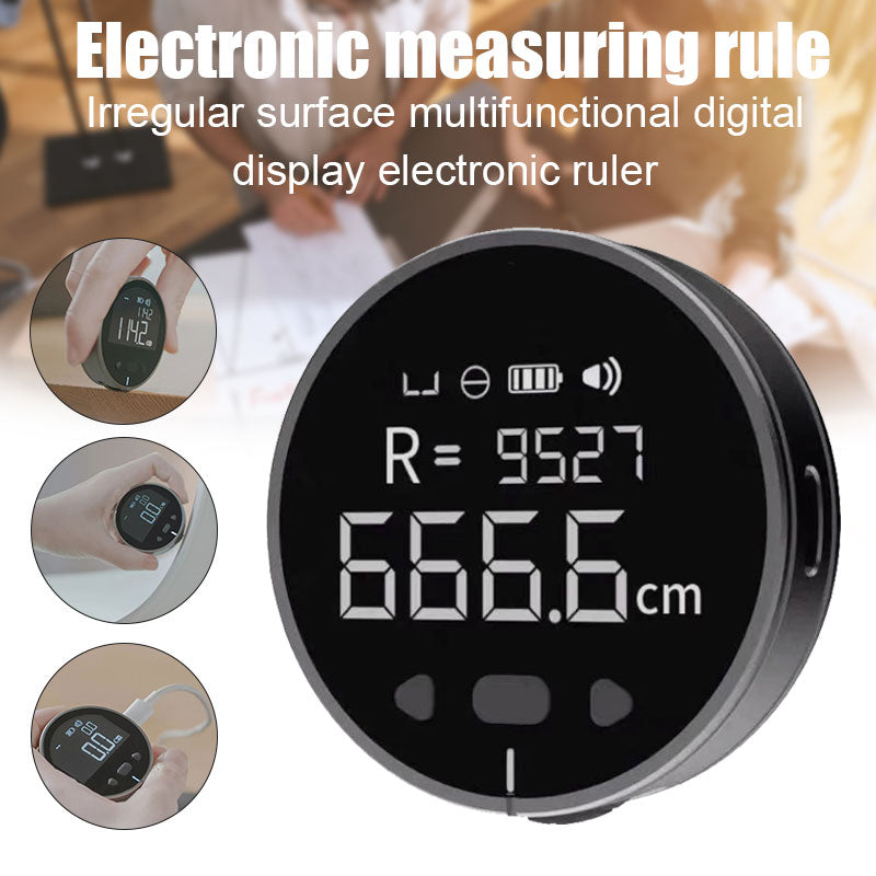 Measuring Ruler Tape Measure High Definition Digital LCD High Precision Electronic Measuring Ruler Tool