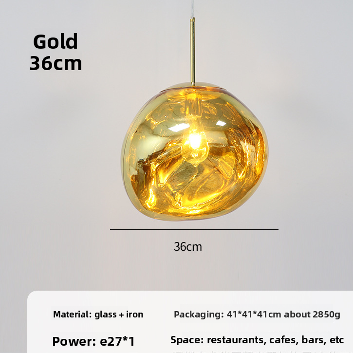 Modern Glass Single Head Pendant Light