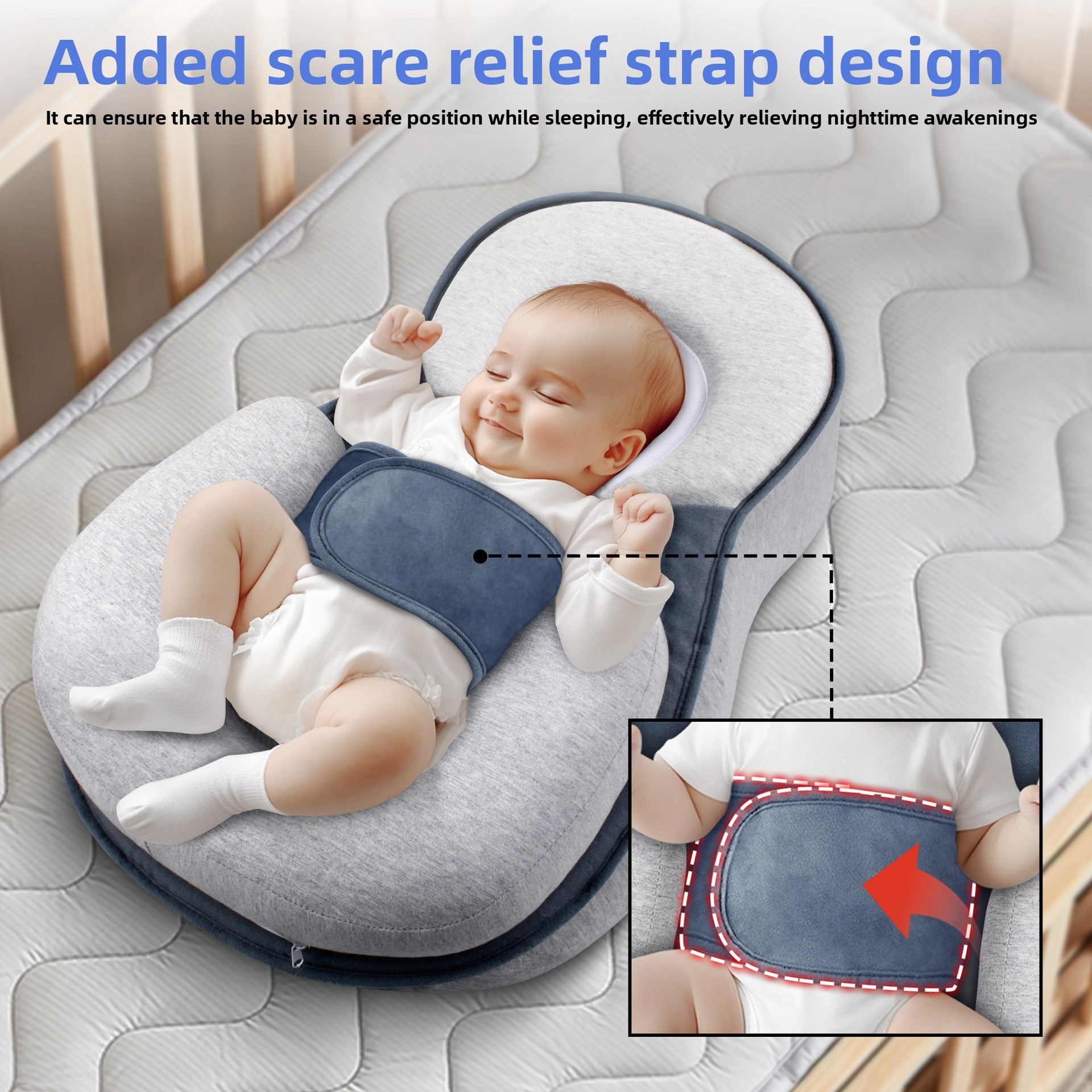 Baby anti-spit-up slope mat