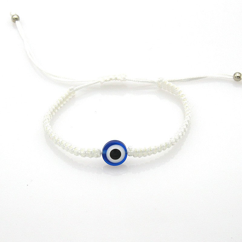Adjustable Evil Eye Charm Bracelet