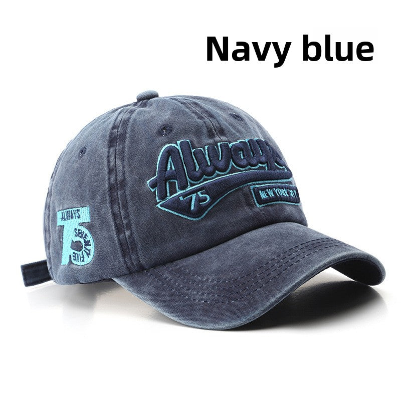 Embroidered Letter Adjustable Baseball Cap