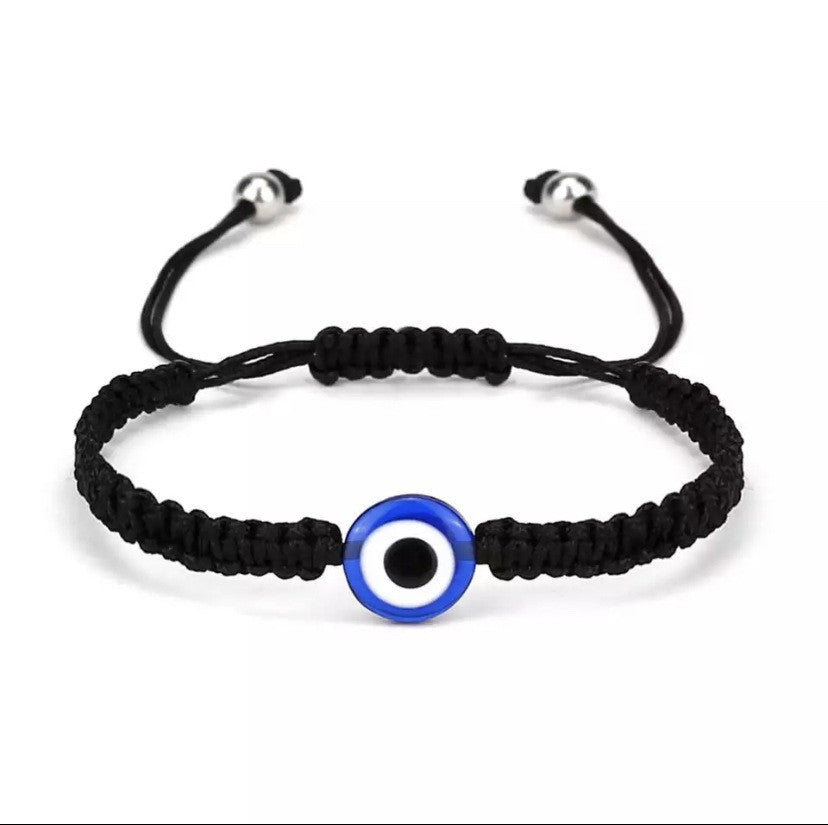 Adjustable Evil Eye Charm Bracelet