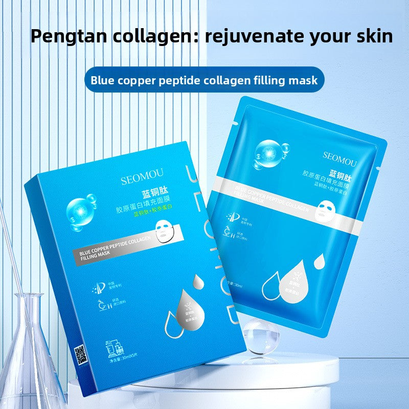 Blue Copper Peptide Collagen Face Mask