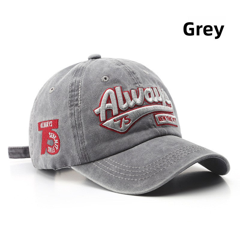 Embroidered Letter Adjustable Baseball Cap