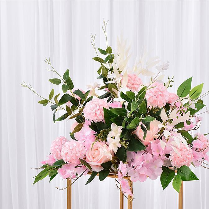 Wavy Floral Candlestick Table Centerpiece