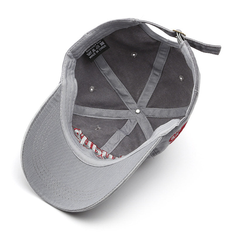 Embroidered Letter Adjustable Baseball Cap