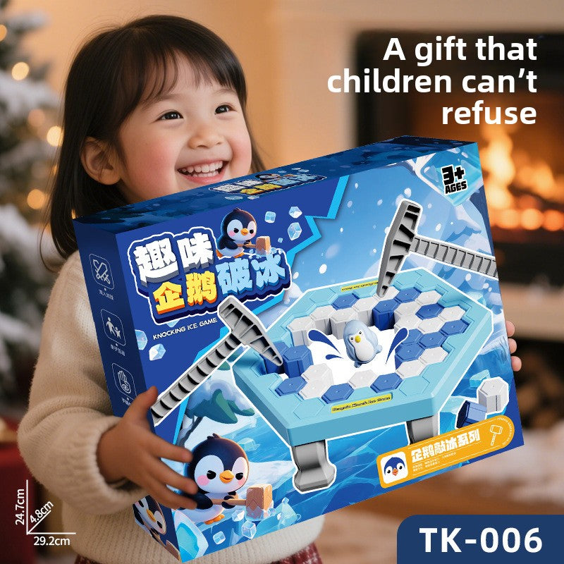 Interactive Penguin Ice Breaking Board Game for Kids