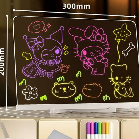 Children's illuminated acrylicd drawing boar