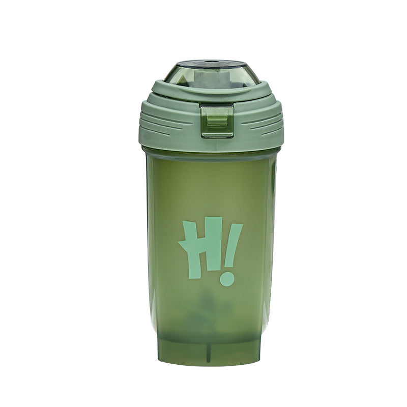 Plastic Shake Cup Leak Proof Fitness Water Bottle