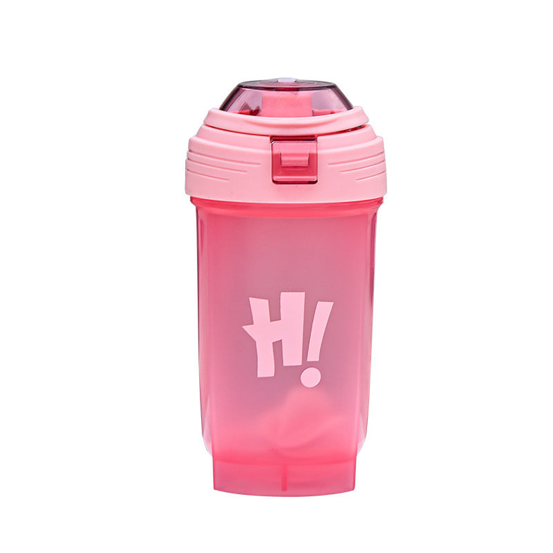 Plastic Shake Cup Leak Proof Fitness Water Bottle