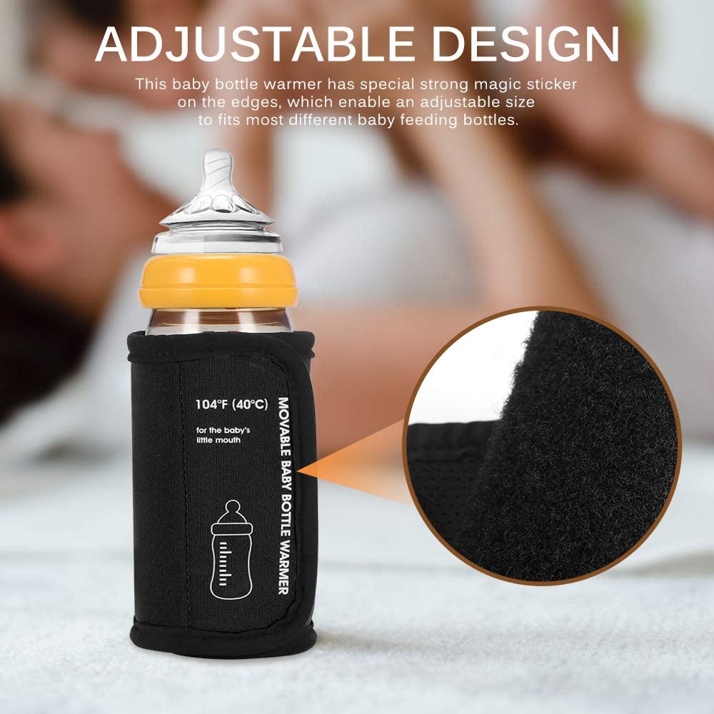 USB Baby Bottle Warmer for Car & Home – Portable Milk Heating Bag