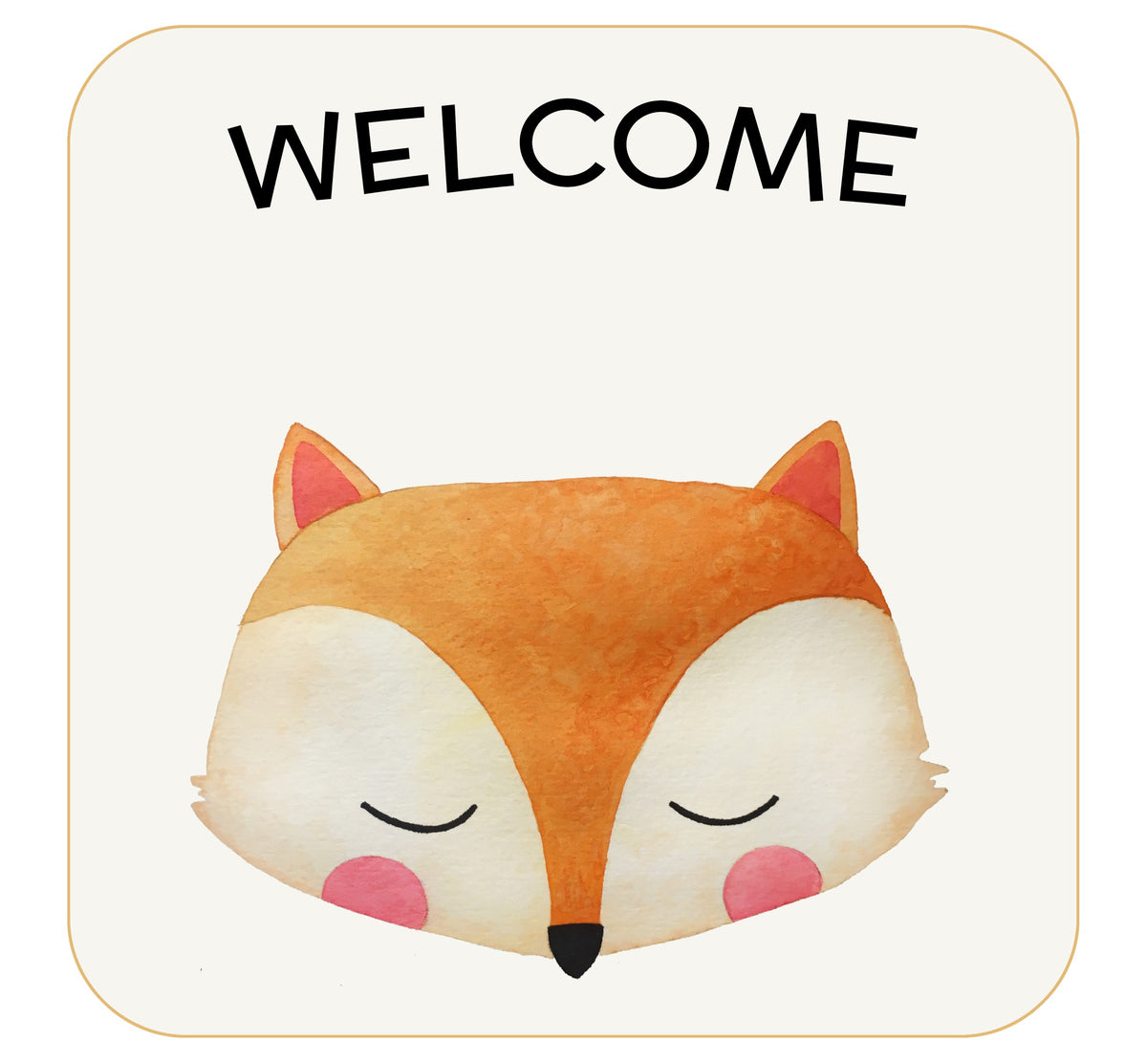 Fox Baby Cocoon Swaddle Set – With Matching Headpiece & Announcement Card