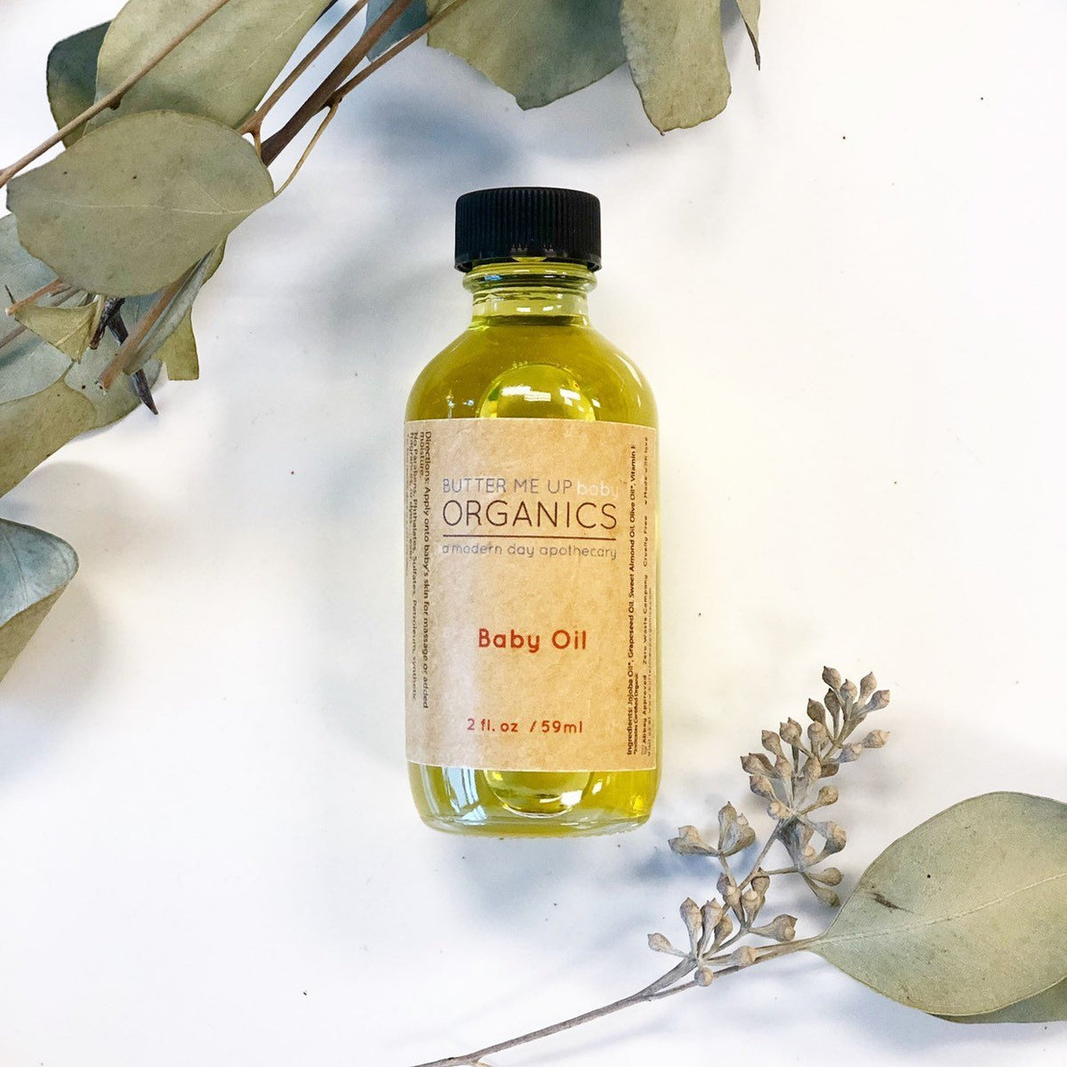 Organic Gentle Baby Oil – Fragrance-Free, Newborn-Safe Moisturizing Oil