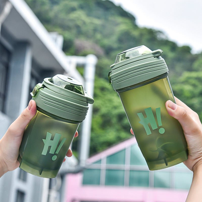 Plastic Shake Cup Leak Proof Fitness Water Bottle
