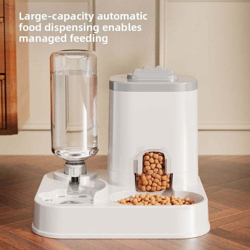 Automatic Pet Feeder and Water Dispenser Combo
