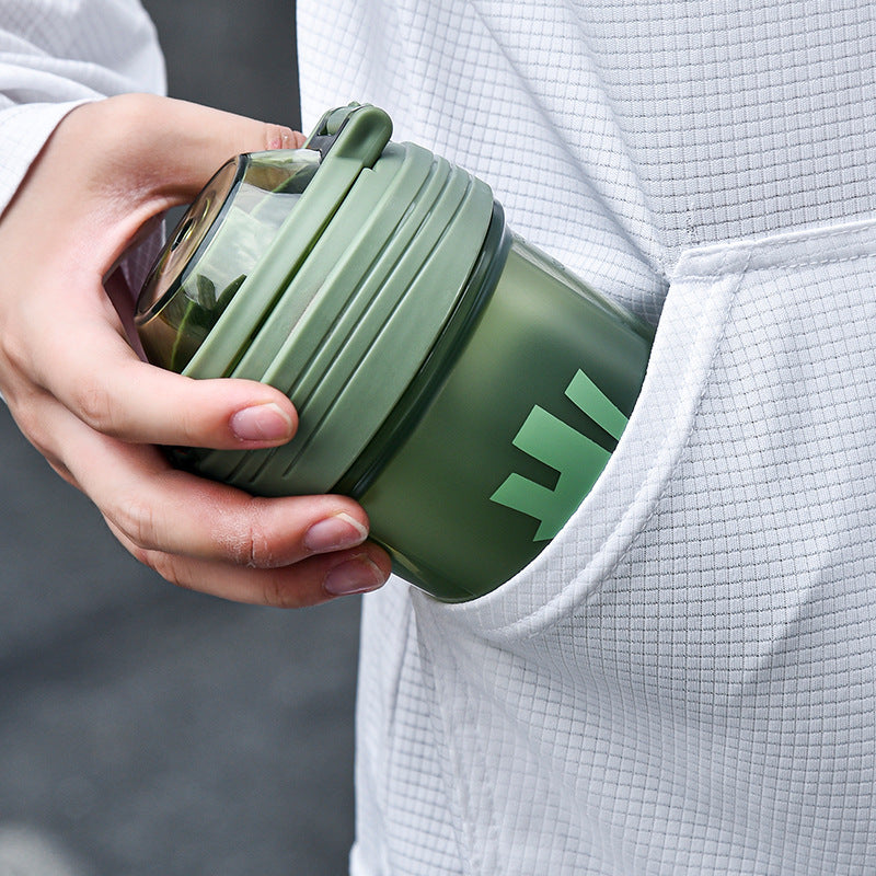 Plastic Shake Cup Leak Proof Fitness Water Bottle